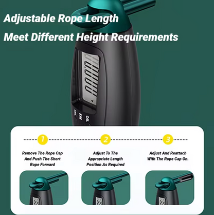 Smart Counting Jump Rope – Adjustable Steel Skipping Rope for Fitness, Calorie Tracking, Gym Training
